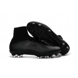 Chaussures a Crampons Nouvel 2016 Nike Mercurial Superfly V FG Tout Noir