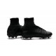 Chaussures a Crampons Nouvel 2016 Nike Mercurial Superfly V FG Tout Noir
