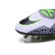 Nike Hypervenom Phinish FG Chaussures Football Blanc Noir Vert