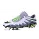 Nike Hypervenom Phinish FG Chaussures Football Blanc Noir Vert