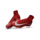 Chaussures a Crampons Nouvel 2016 Nike Mercurial Superfly V FG Rouge Blanc