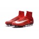 Chaussures a Crampons Nouvel 2016 Nike Mercurial Superfly V FG Rouge Blanc