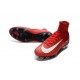 Chaussures a Crampons Nouvel 2016 Nike Mercurial Superfly V FG Rouge Blanc