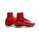 Chaussures a Crampons Nouvel 2016 Nike Mercurial Superfly V FG Rouge Blanc