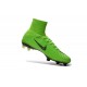 Chaussures a Crampons Nouvel 2016 Nike Mercurial Superfly V FG Vert Noire