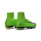 Chaussures a Crampons Nouvel 2016 Nike Mercurial Superfly V FG Vert Noire