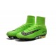 Chaussures a Crampons Nouvel 2016 Nike Mercurial Superfly V FG Vert Noire