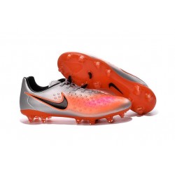 Crampons Football Nouvel Nike Magista Opus 2 FG ACC Argent Orange Noir