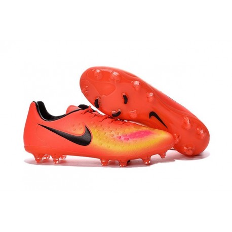 Crampons Football Nouvel Nike Magista Opus 2 FG ACC Orange Jaune Noir