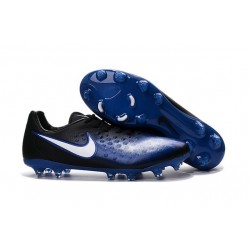 Crampons Football Nouvel Nike Magista Opus 2 FG ACC Bleu Noir Blanc