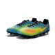 Crampons Football Nouvel Nike Magista Opus 2 FG ACC Bleu Jaune Orange