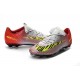 Nike Chaussures de Foot Mercurial Vapor XI FG Argent Rouge Jaune