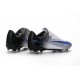 Nike Chaussures de Foot Mercurial Vapor XI FG Blanc Bleu Noir