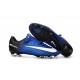 Crampon de Football Nouveau 2016 Nike Mercurial Vapor 11 FG Bleu Blanc Noir