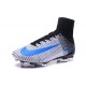 Nouveaux 2016 Chaussure Nike Mercurial Superfly V FG ACC Blanc Noir Bleu