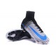 Nouveaux 2016 Chaussure Nike Mercurial Superfly V FG ACC Blanc Noir Bleu