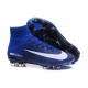 Nouveaux 2016 Chaussure Nike Mercurial Superfly V FG ACC Bleu Blanc