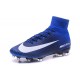 Nouveaux 2016 Chaussure Nike Mercurial Superfly V FG ACC Bleu Blanc