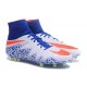 Crampon de Foot Nouvelles Nike HyperVenom Phantom II FG Blanc Bleu Rouge