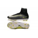 Nike Crampons Football Nouvelles Mercurial Superfly 5 FG Noir Blanc Jaune