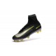 Nike Crampons Football Nouvelles Mercurial Superfly 5 FG Noir Blanc Jaune