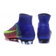 Nike Crampons Football Nouvelles Mercurial Superfly 5 FG Bleu Rouge Vert