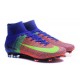 Nike Crampons Football Nouvelles Mercurial Superfly 5 FG Bleu Rouge Vert