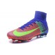 Nike Crampons Football Nouvelles Mercurial Superfly 5 FG Bleu Rouge Vert