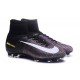 Nike Crampons Football Nouvelles Mercurial Superfly 5 FG Noir Blanc Rose