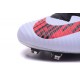 Nike Crampons Football Nouvelles Mercurial Superfly 5 FG Blanc Rouge Noir