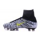 Nike Crampons Football Nouvelles Mercurial Superfly 5 FG Blanc Noir Jaune