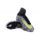 Nike Crampons Football Nouvelles Mercurial Superfly 5 FG Blanc Noir Jaune