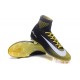 Chaussure de Foot Nike Merceurial Suprfly V FG Noir Jaune Blanc