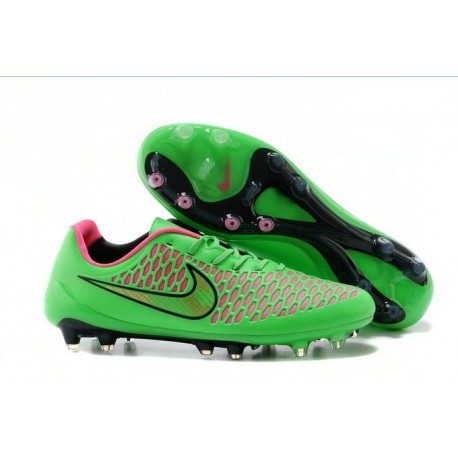 Nike Magista Opus FG Chaussure de Sport Homme Vert Rose