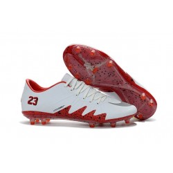 Nike Hypervenom Phinish Neymar x Jordan FG Chaussures Football Blanc Rouge