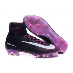 Chaussure de Foot Nike Mercurial Superfly V FG Violet Noir Blanc