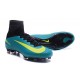 Chaussure de Foot Nike Mercurial Superfly V FG Bleu Jaune