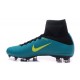 Chaussure de Foot Nike Mercurial Superfly V FG Bleu Jaune