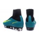 Chaussure de Foot Nike Mercurial Superfly V FG Bleu Jaune