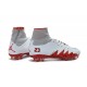 Chaussures de Foot Nike Hypervenom II Phantom NJR X Jordan FG Blanc Rouge