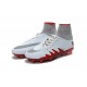 Chaussures de Foot Nike Hypervenom II Phantom NJR X Jordan FG Blanc Rouge