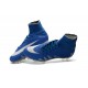 Chaussures de Foot Nike Hypervenom II Phantom NJR X Jordan FG Bleu Argent