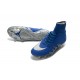 Chaussures de Foot Nike Hypervenom II Phantom NJR X Jordan FG Bleu Argent