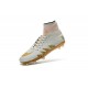 Chaussures de Foot Nike Hypervenom II Phantom NJR X Jordan FG Blanc Or