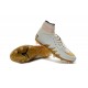 Chaussures de Foot Nike Hypervenom II Phantom NJR X Jordan FG Blanc Or