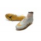 Chaussures de Foot Nike Hypervenom II Phantom NJR X Jordan FG Blanc Or