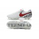 Crampon Football Cuir Nike Tiempo Legend VI FG Blanc Rouge