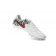 Crampon Football Cuir Nike Tiempo Legend VI FG Blanc Rouge