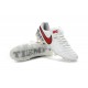 Crampon Football Cuir Nike Tiempo Legend VI FG Blanc Rouge