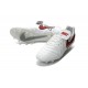 Crampon Football Cuir Nike Tiempo Legend VI FG Blanc Rouge